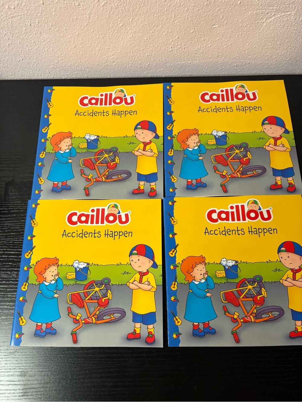 Caillou Accidents Happen Children’s Paperback Books Lot of 4 Unread